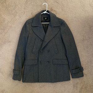Men’s H&M grey pea coat